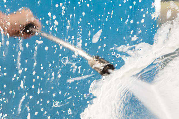 Post-Construction Pressure Washing in River Oaks, TX